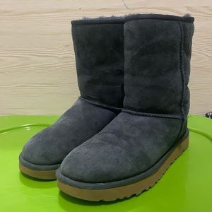 Navy blue and brown bottom uggs women’s 9